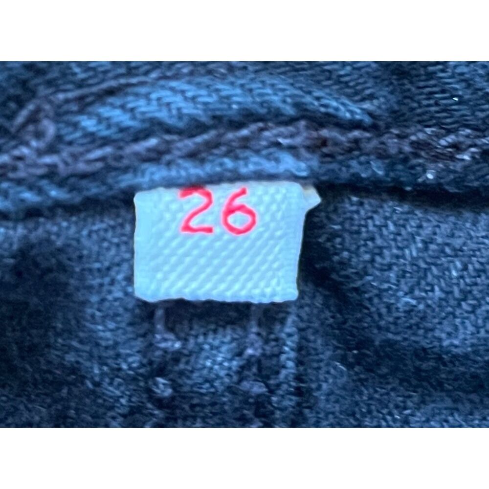 Vintage Levi's Black Fray Hem Denim Skirt  Women's Size 26 - Picture 3 of 9